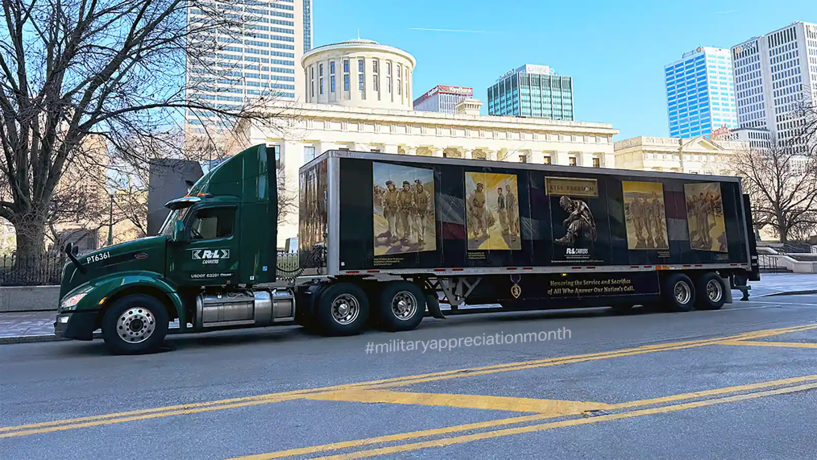 Eyes of Freedom Veterans Memorial Semi-Trailer