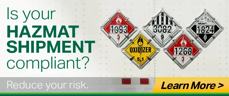 Is your HAZMAT SHIPMENT compliant? Reduce your risk. - Click to Learn
